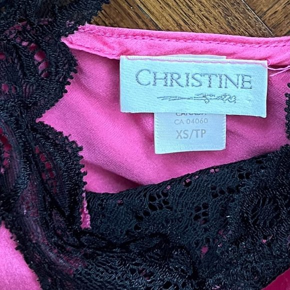 Pink Silk Chemise, size XS - Picture 4 of 7